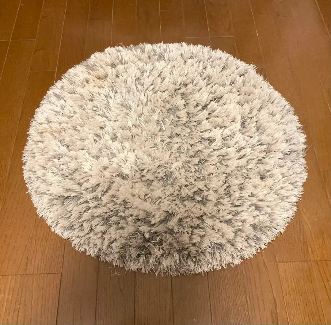 francfranc cream color round rug carpet