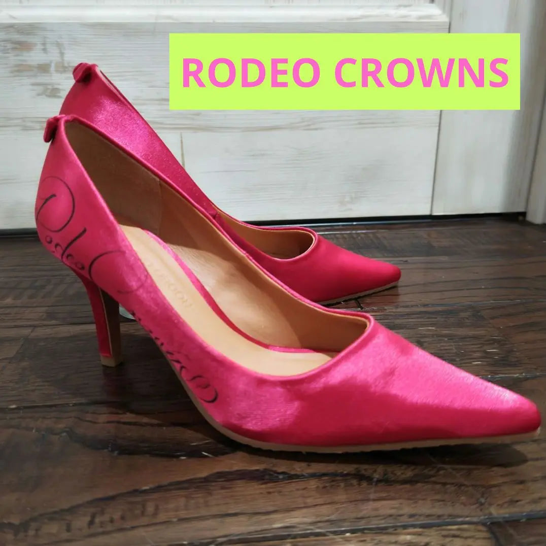 Donation eligible for Rodeo Crowns Side Logo Pink Ribbon Pumps Heel 23