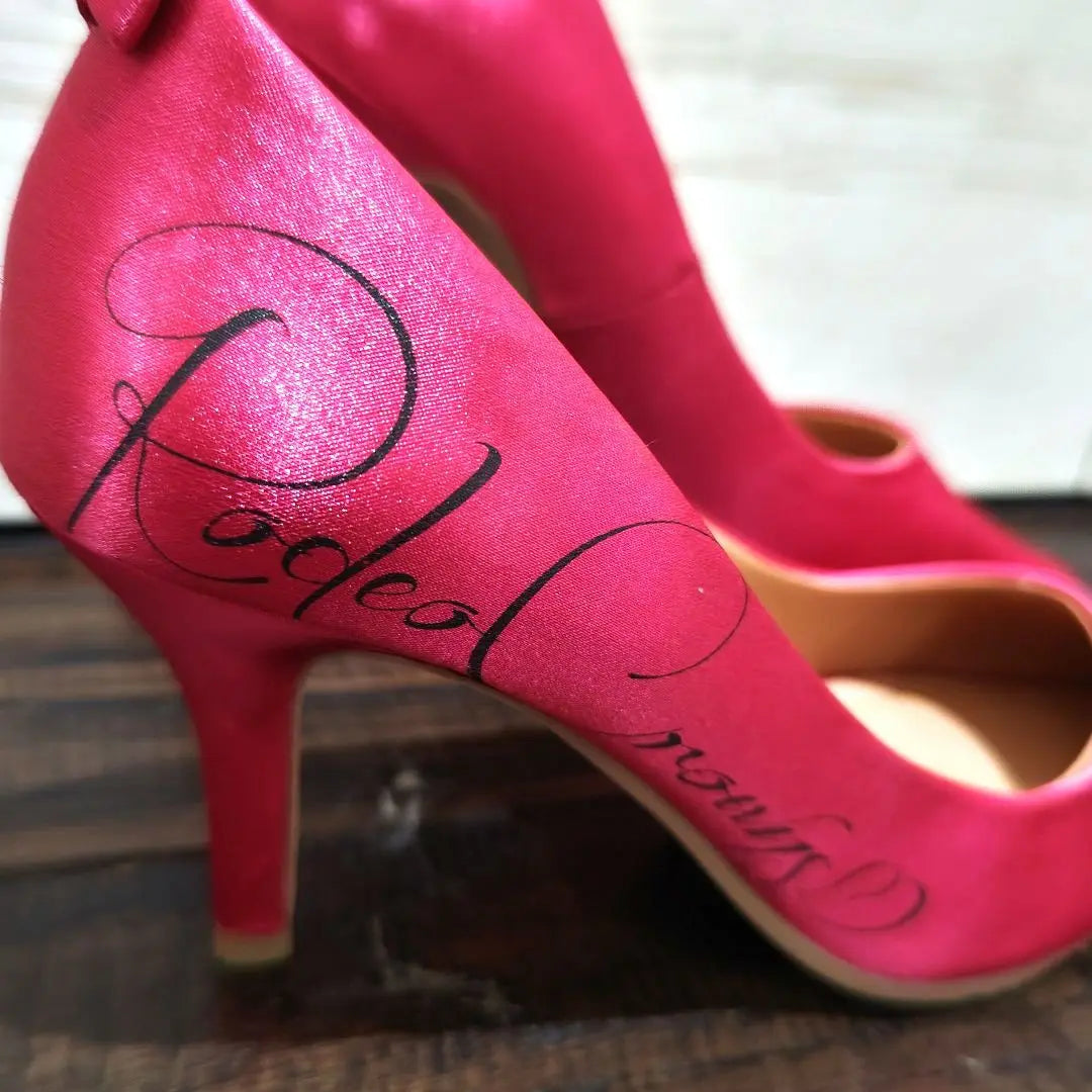 Donation eligible for Rodeo Crowns Side Logo Pink Ribbon Pumps Heel 23