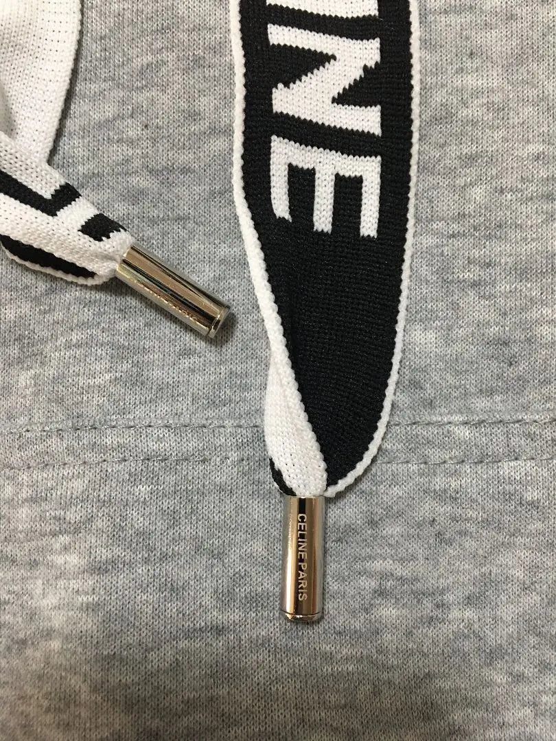 CELINE Grey Hooded Hoodie