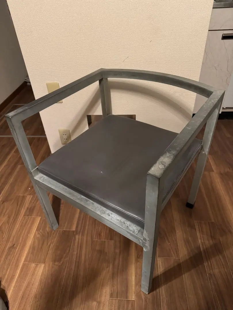 Vintage Postmodern Steel Frame Chair Kawakubo Rei Kuramata Shiro