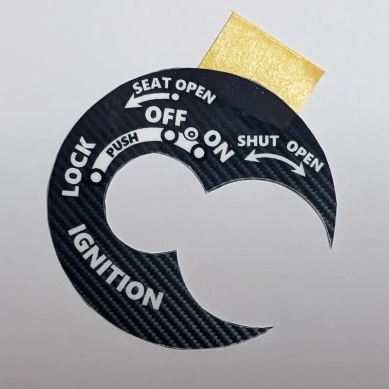 Shutter key cover seal Suzuki address Let's 4,5 (carbon style)