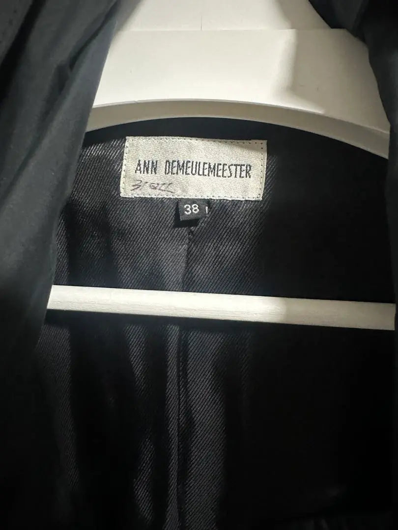 ANN DEMEULEMEESTER Black Coat 38