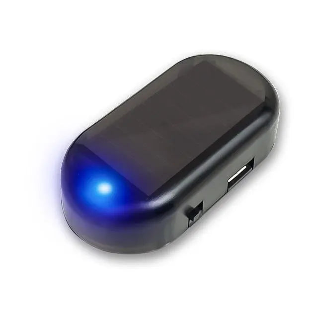 [Juego de 3] Luz de seguridad LED azul simulada para coche, motocicleta, prevención de seguridad, prevención antirrobo