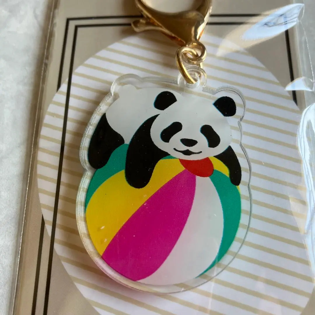 ② Seria Panda Acrylic Keychain 2-piece set