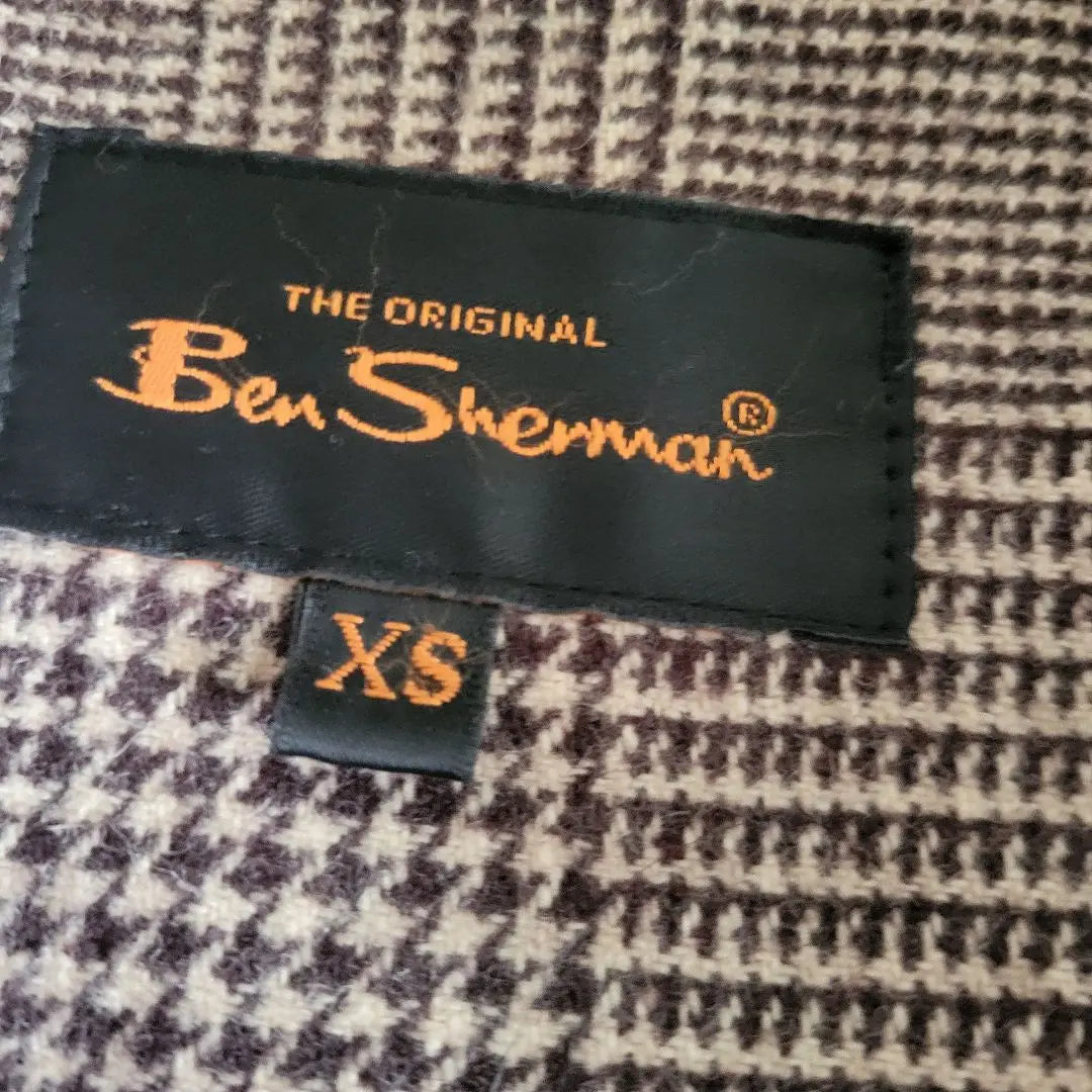 [Rare] [Used Clothing] [Vintage] Ben Sherman Check Pattern Wool Coat