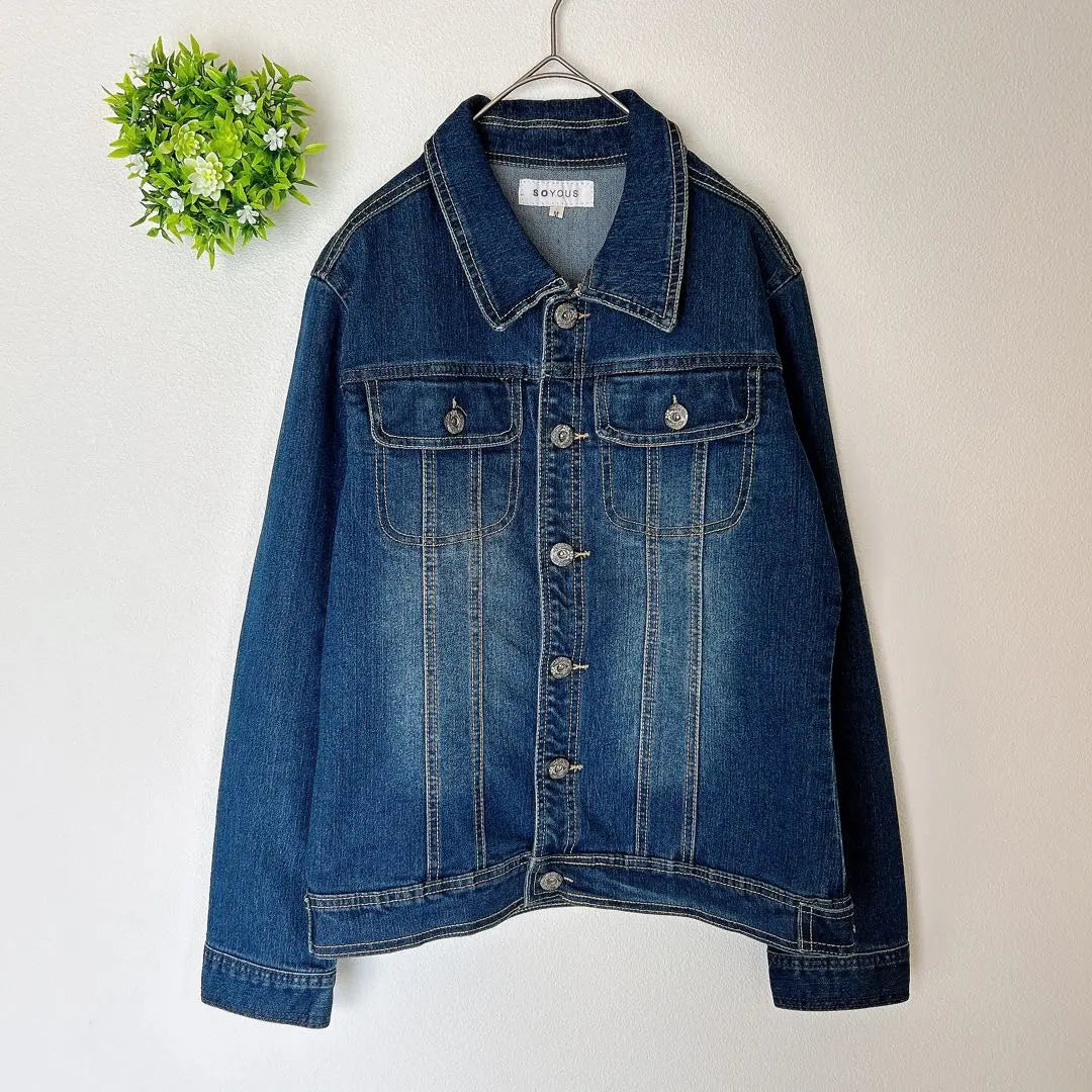 SOYOUS [M] Denim jacket G jacket Indigo blue Good condition