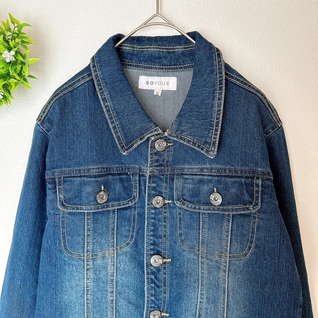 SOYOUS [M] Denim jacket G jacket Indigo blue Good condition