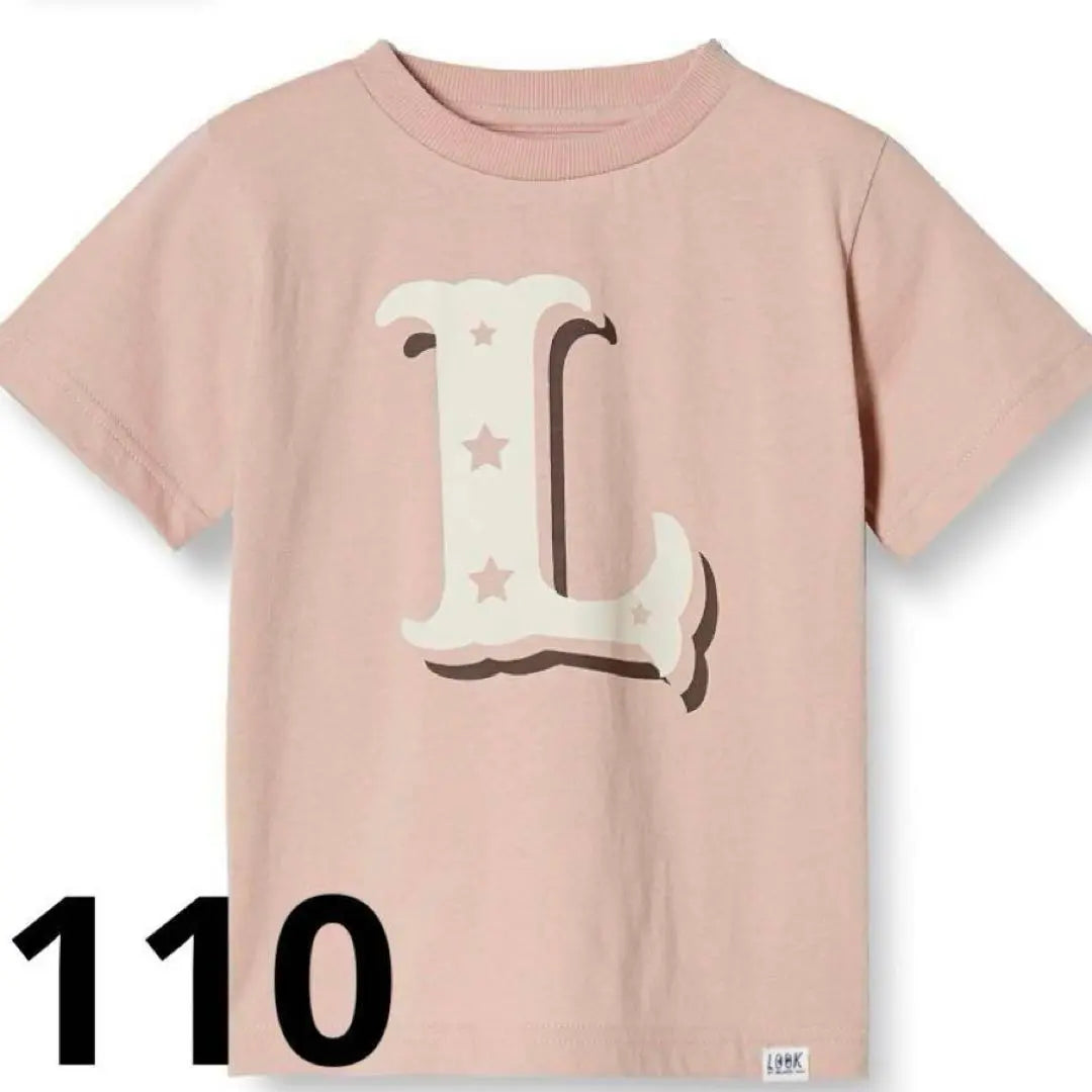 T -shirt Big Alphabet Graphic Kids 110cm Pink | Tシャツ ビッグアルファベットグラフィック キッズ 110cm ピンク