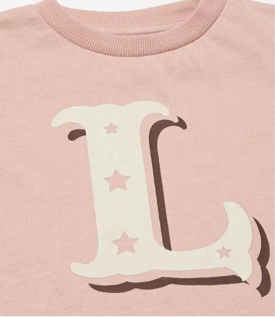 Camiseta Big Alphabet Graphic Niños 110cm Rosa | Tビッグアルファベットグラフィック 110cm