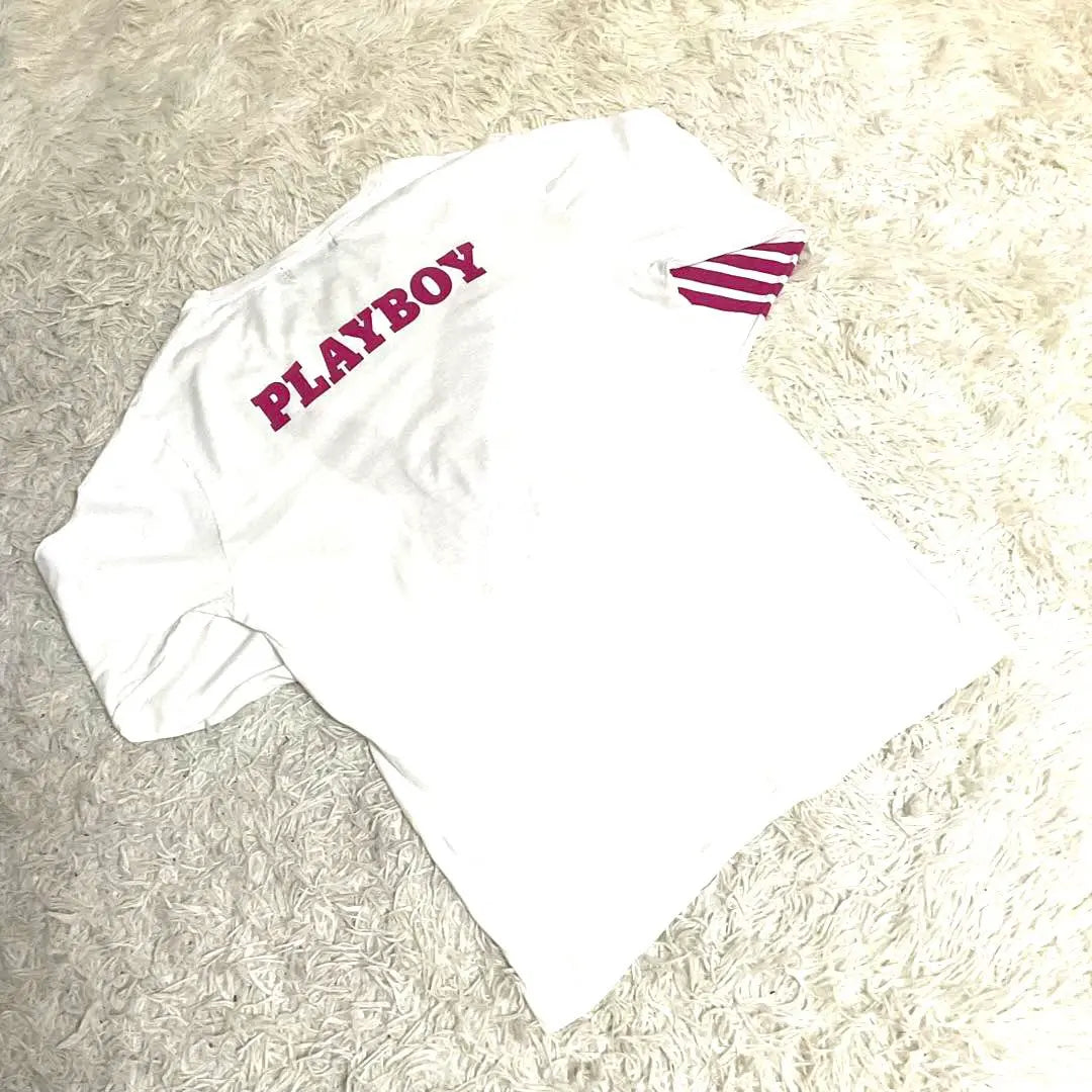 ♯208 HYSTERIC GRAMMAR × Playb logo T -shirt seven -minute sleeve M