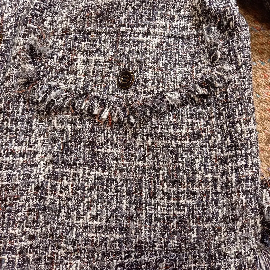 [Lily Brown] Lily Brown Tweed Glitter Tailored Jacket