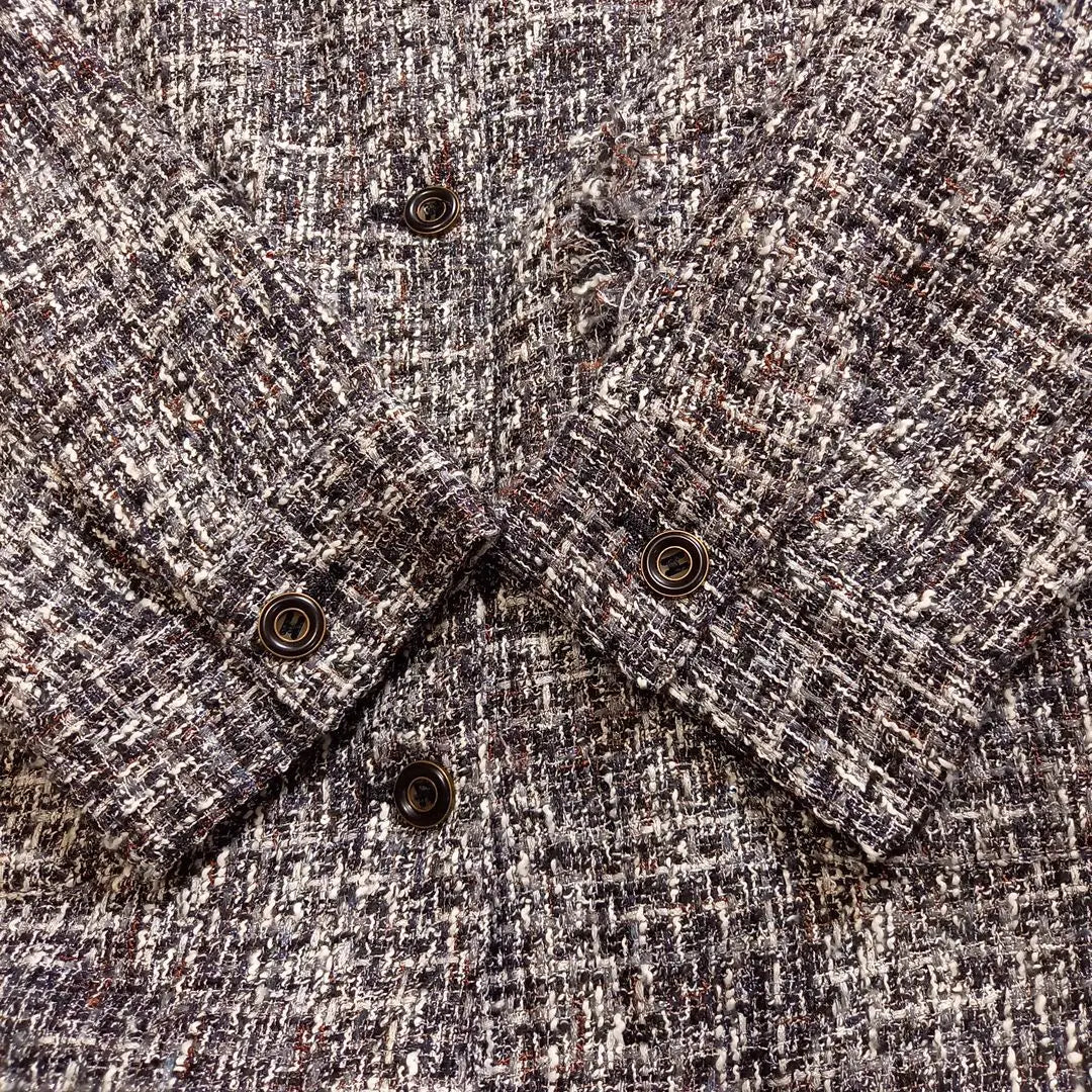 [Lily Brown] Lily Brown Tweed Glitter Tailored Jacket