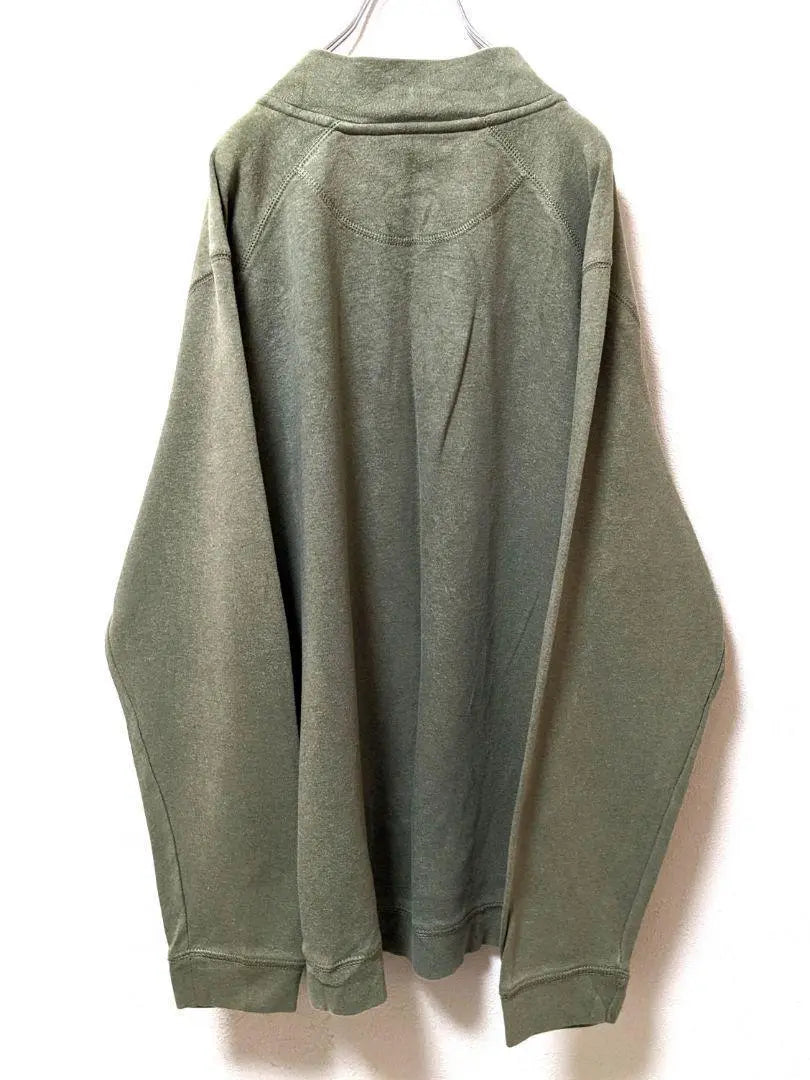 Kirkland Signature Half Zip Sweatshirt Green Green L Used Clothing