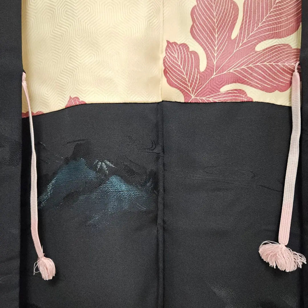 No. 90 Black Haori, Pure Silk, One Crest, Kimono