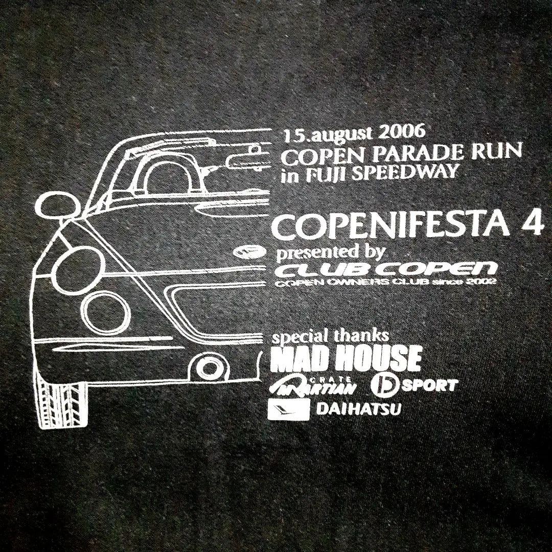 Camiseta de colección vintage Daihatsu Copen Camiseta de venta limitada Copen Festa 4