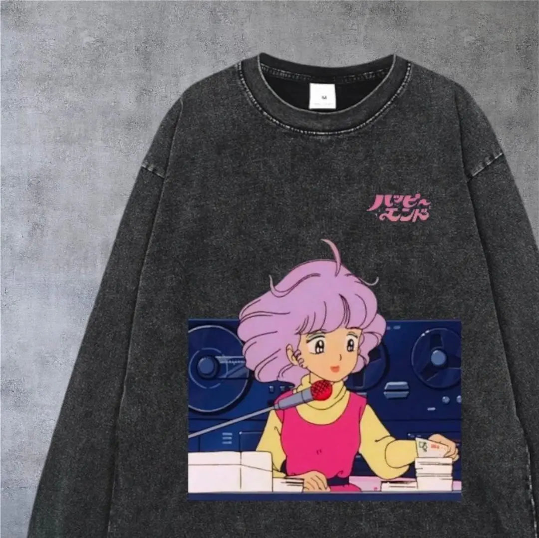 Nuevo ✨ Showa POP Anime Ron T Manga larga Hombres XL 2XL Emo idol | 新品✨昭和ＰＯＰ アニメ ロンT 長袖 メンズ XL 2XL エモい アイドル