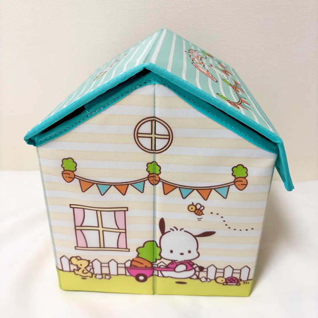 Caja de almacenamiento con forma de casa de Pochacco ☆ Caja de almacenamiento con forma de casa de Sanrio