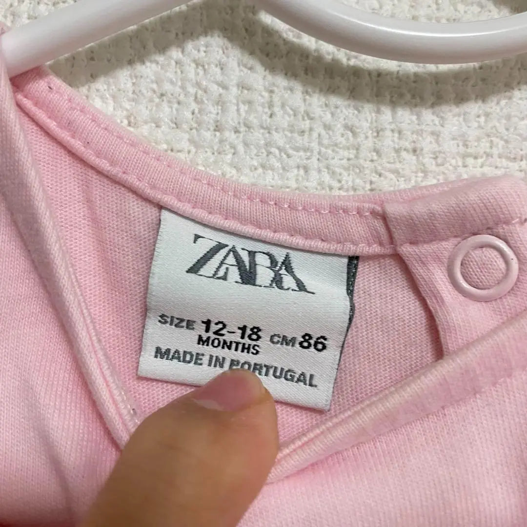 [Good condition] Zara Teward Dress Pink Flare 80 Short Sleeve