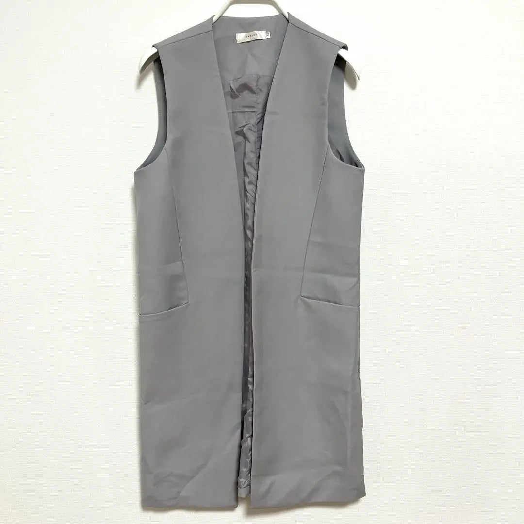 YANSOO Sleeveless Long Gilet Trench Vest