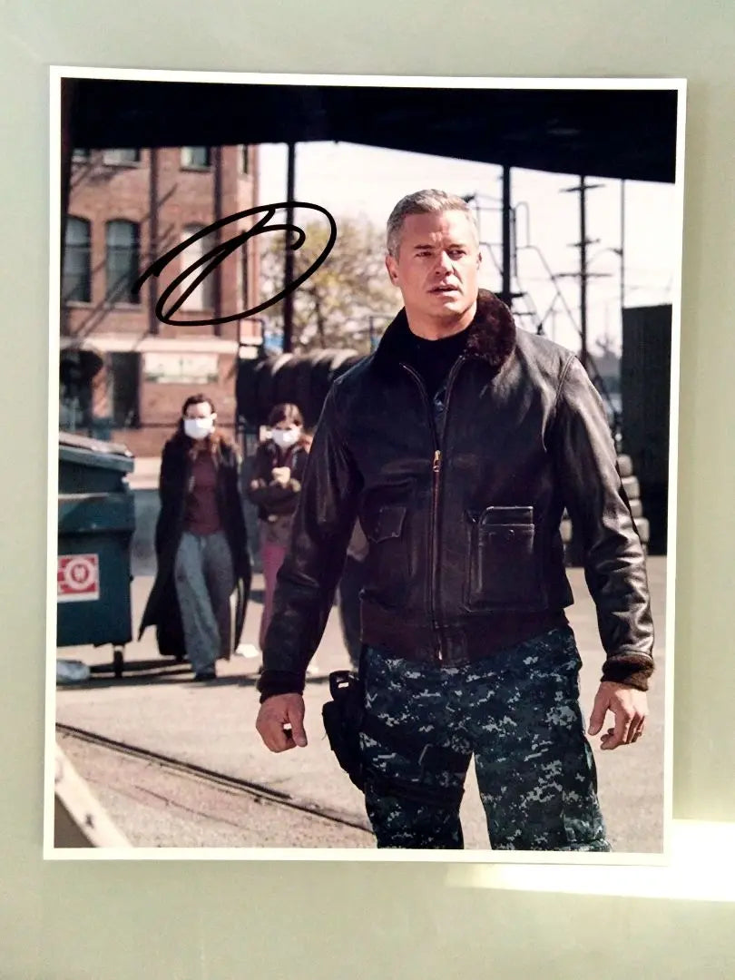 On sale... Super large photo autographed by Eric Daine... The Last Ship... Eric