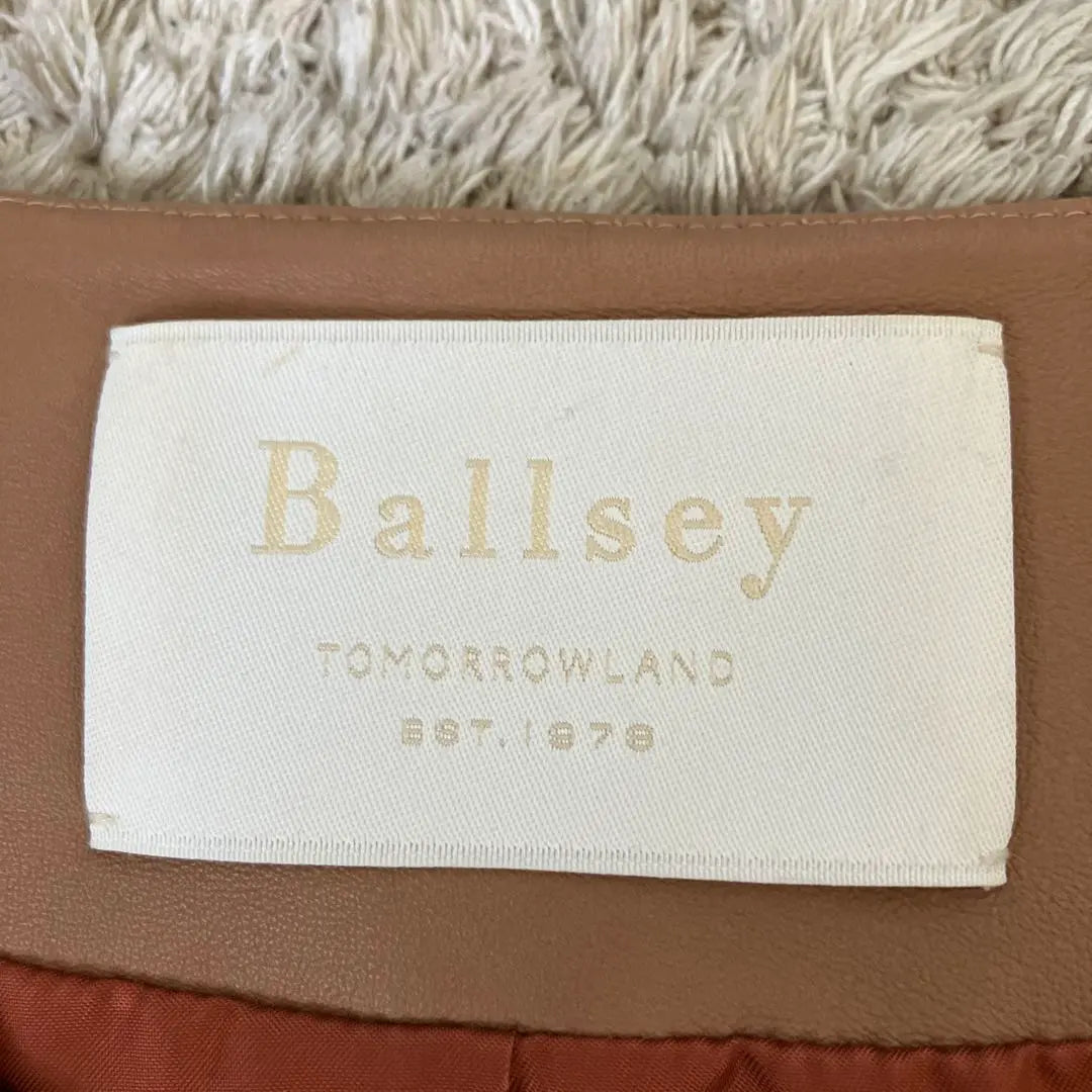 [Good condition✨] BALLSEY Lamb Leather Jacket Blouson No Collar S 36