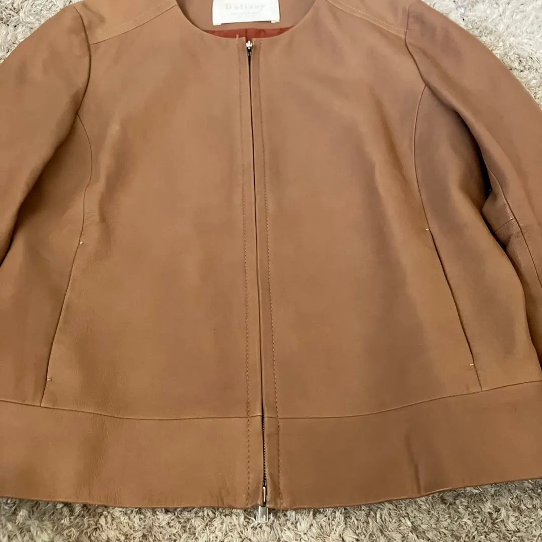 [Good condition✨] BALLSEY Lamb Leather Jacket Blouson No Collar S 36