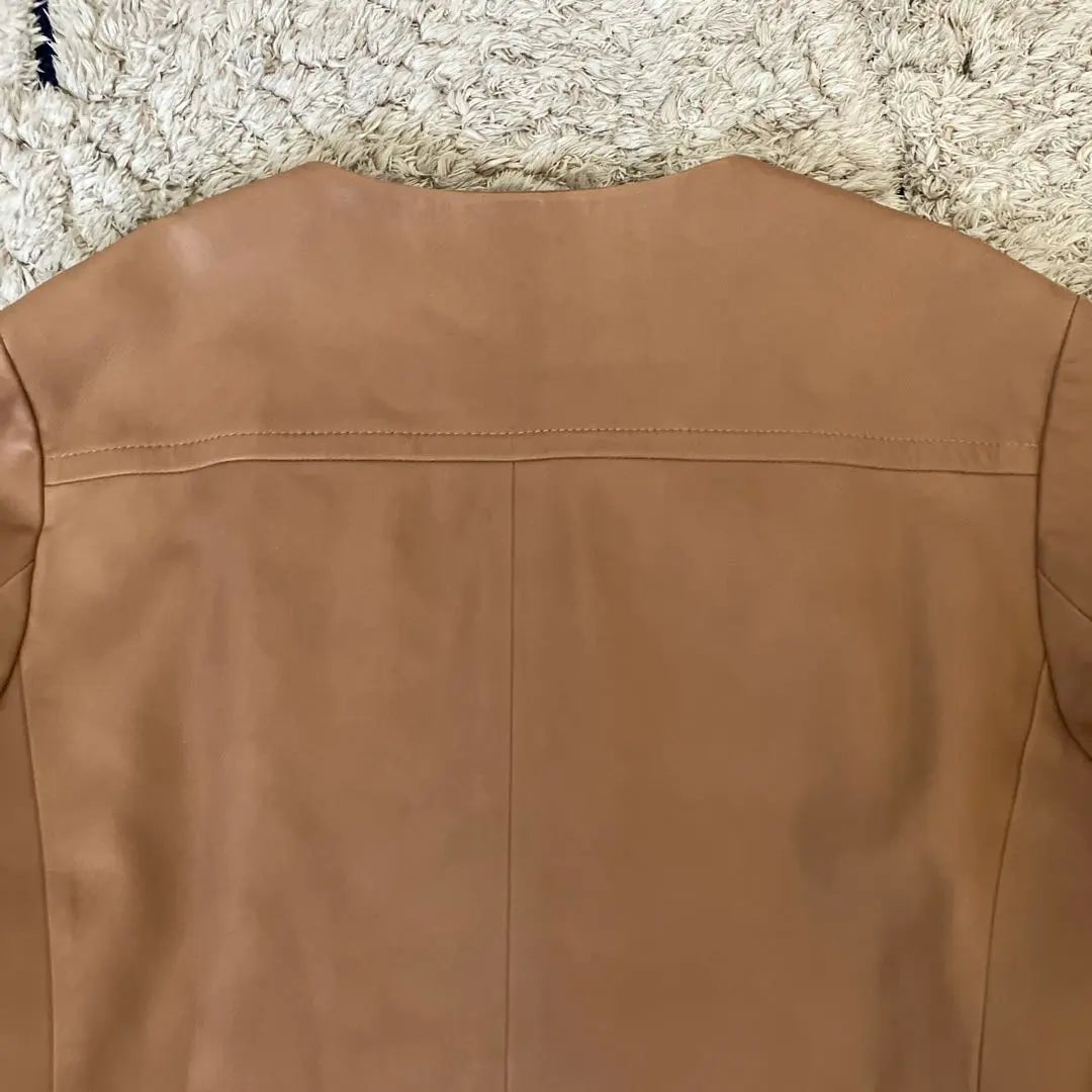 [Good condition✨] BALLSEY Lamb Leather Jacket Blouson No Collar S 36