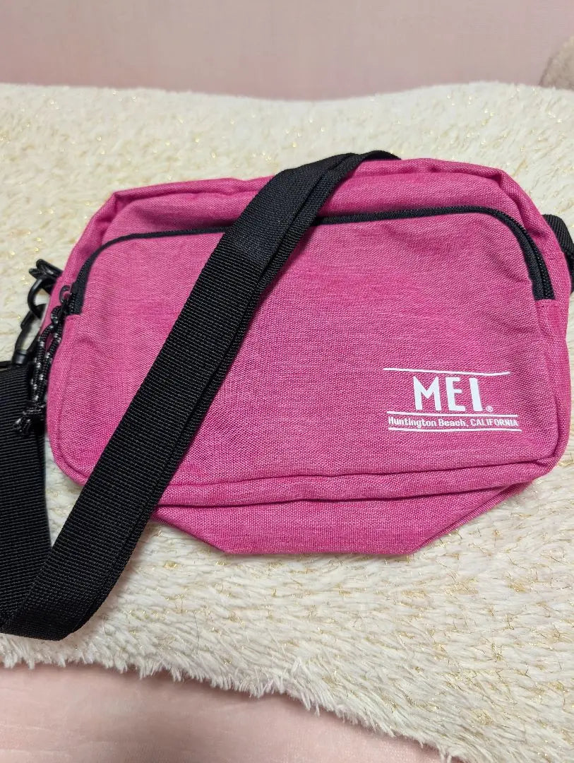 Beautiful condition [MEI] Pink shoulder bag Sacoche crossbody