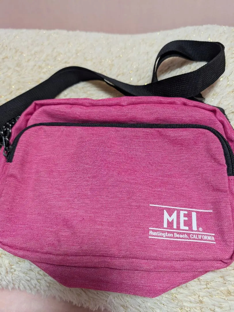 Beautiful condition [MEI] Pink shoulder bag Sacoche crossbody