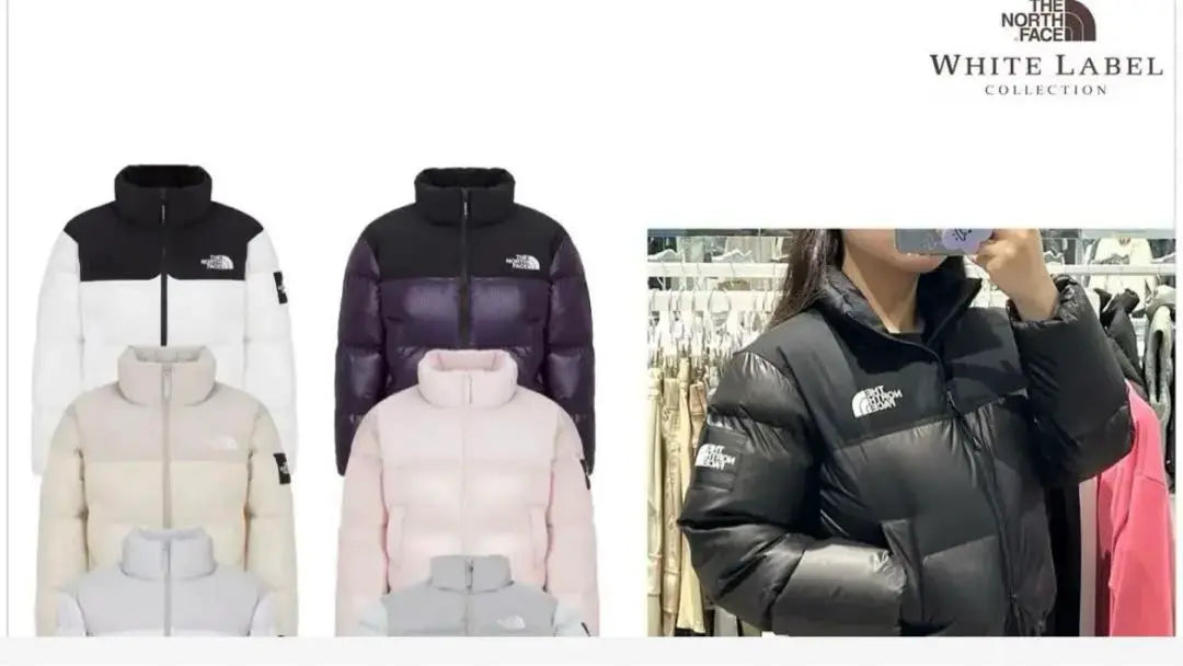 [Difícil de obtener] Nueva sin usar / North Face Popular idol wear Coreano MARCA BLANCA