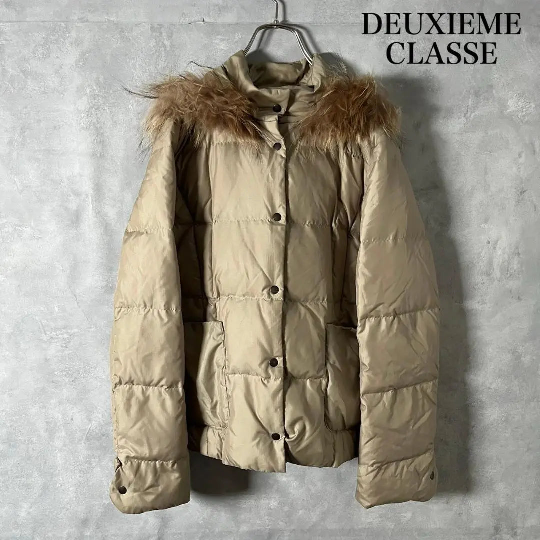 DEUXIEME CLASSE fur hood down jacket N383