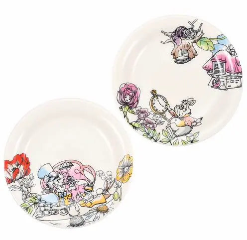 New Disney Alice in Wonderland Small Plate Set Tableware Plate