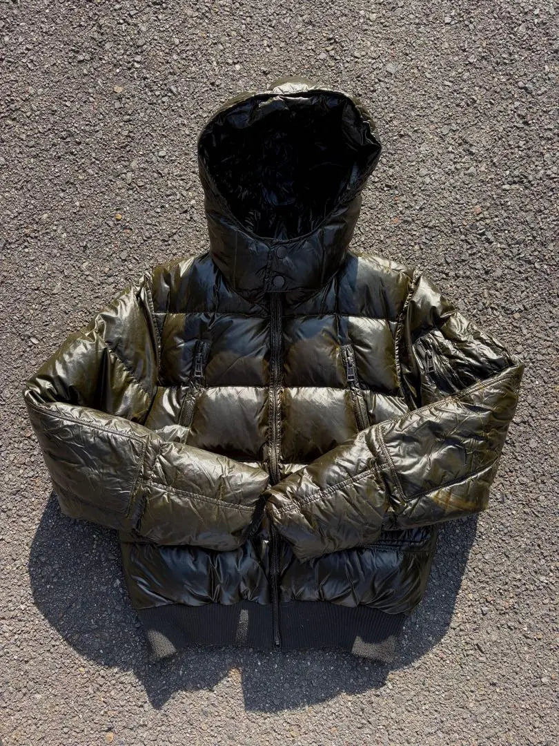 vintage short length nylon down jacket | vintage short length nylon down jacket