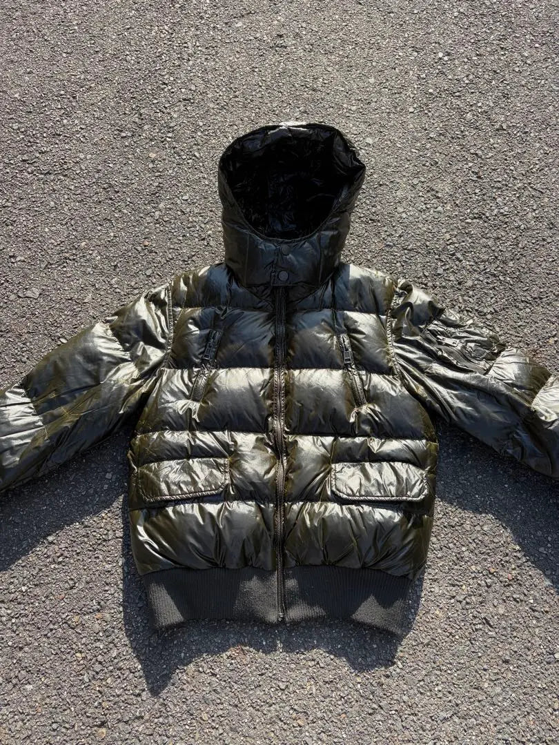 vintage short length nylon down jacket | vintage short length nylon down jacket