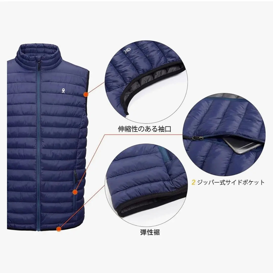 Men's Vest Golf Golf Wear Padded Warm Sleeveless Jacket