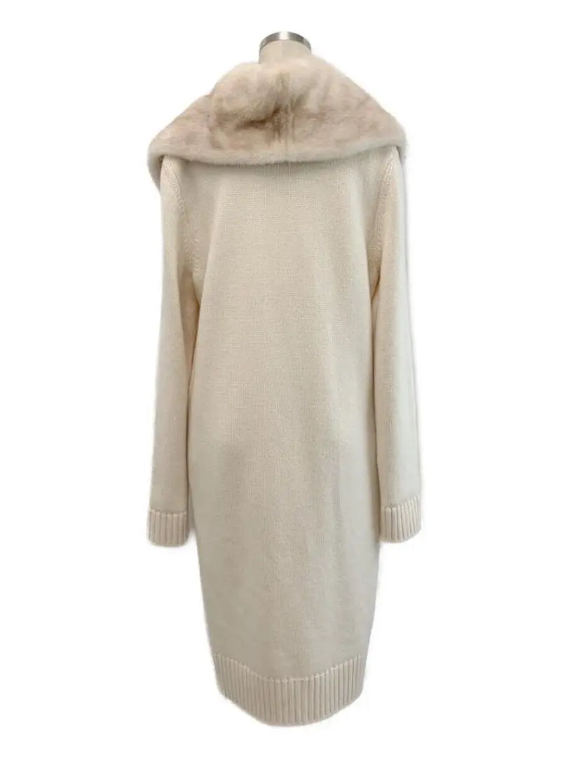 FOXEY Double Pearl Mink Cashmere Long Cardigan Coat