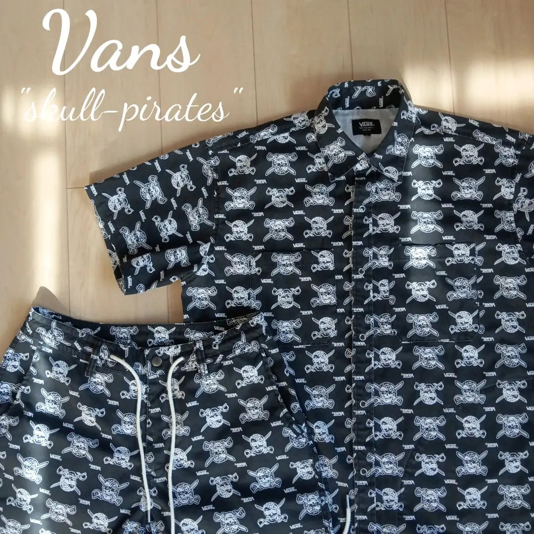 [USA vintage clothing] vans skull-pirates pattern set-up