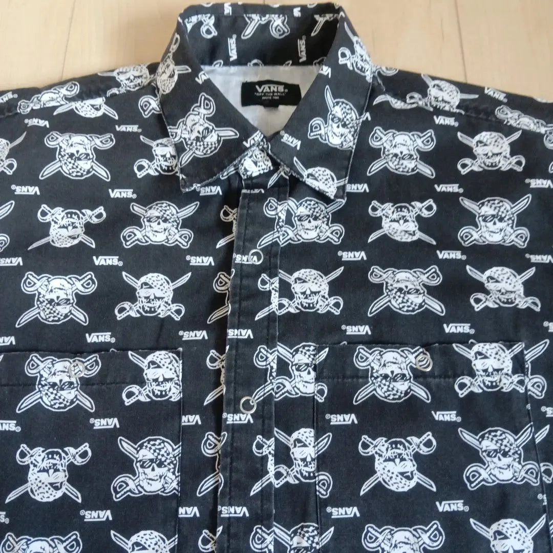 [USA vintage clothing] vans skull-pirates pattern set-up