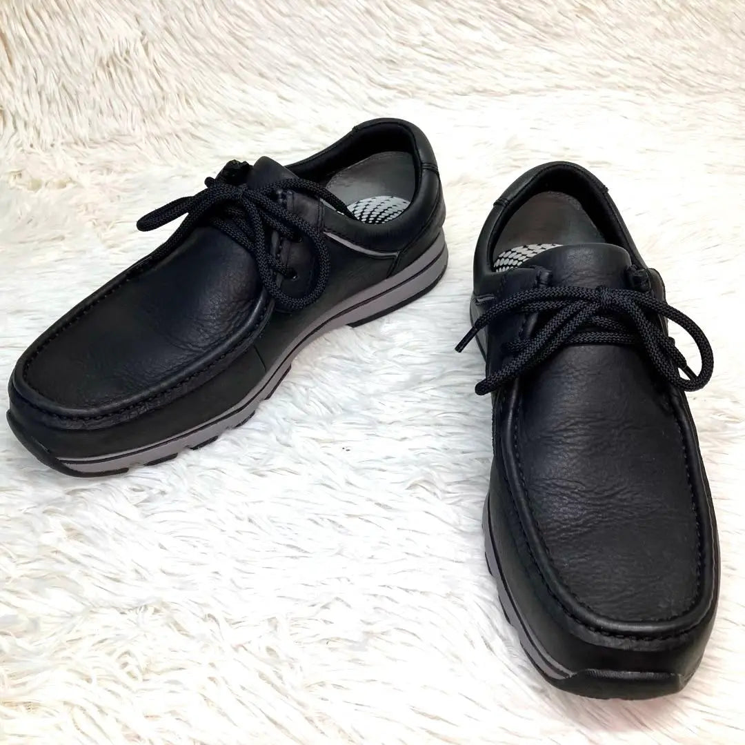 [Extremely beautiful] Legal Walker 24.5cm deck shoes Tyrolean leather black