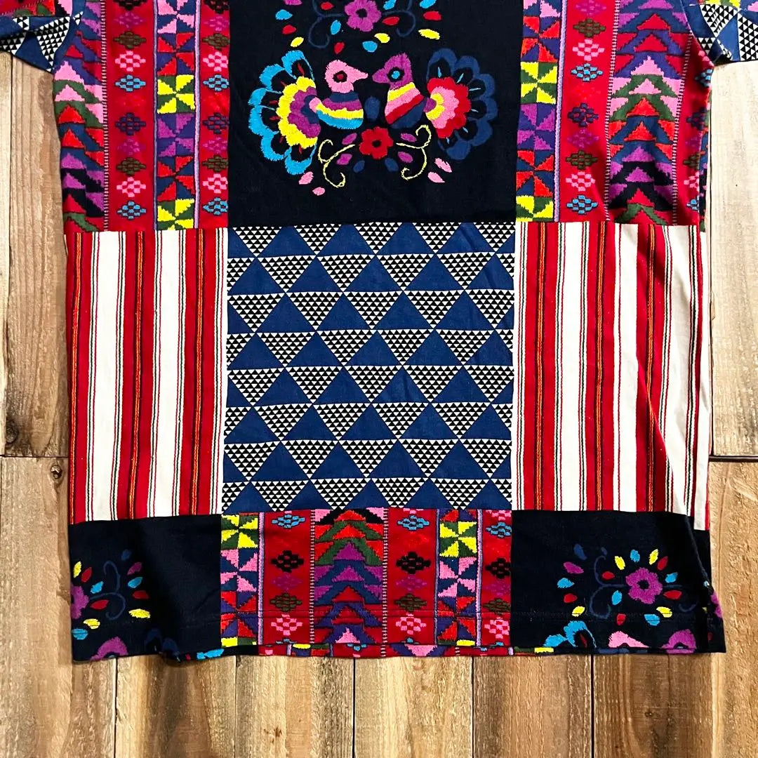 Bohemians Cut and Sew Size S Crazy Pattern Made in Japan