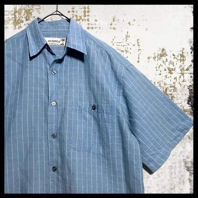 [SUMMA] Short Sleeve Shirt Cotton Men's