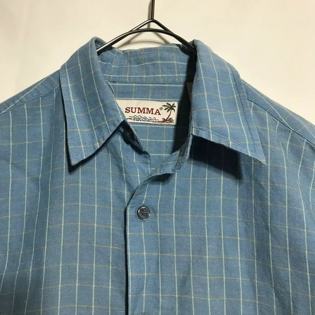 [SUMMA] Camisa de manga corta de algodón para hombre