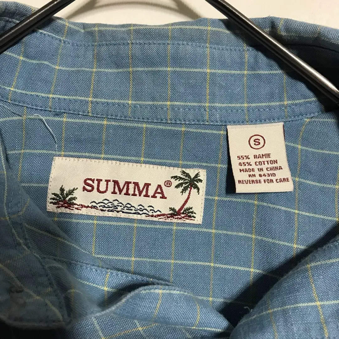 [SUMMA] Short Sleeve Shirt Cotton Men's