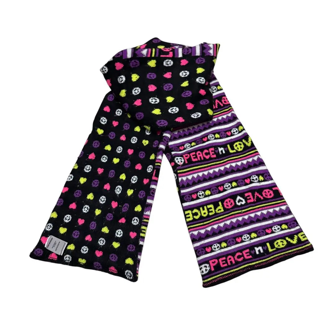 [Peace Mark Total Pattern Soccer Muffler Football]