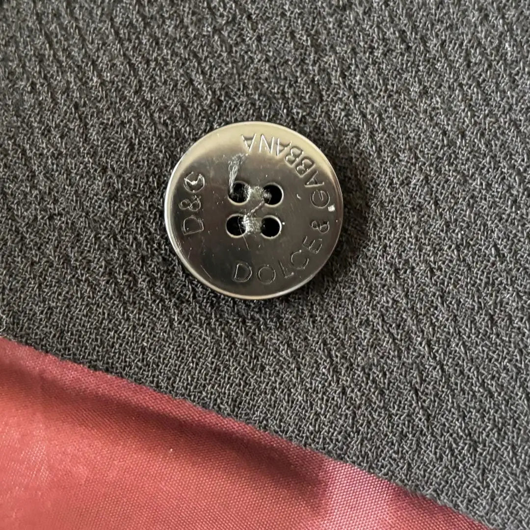 DOLCE&GABBANA✨ Jacket Coat Engraved Button Lining Brand Logo