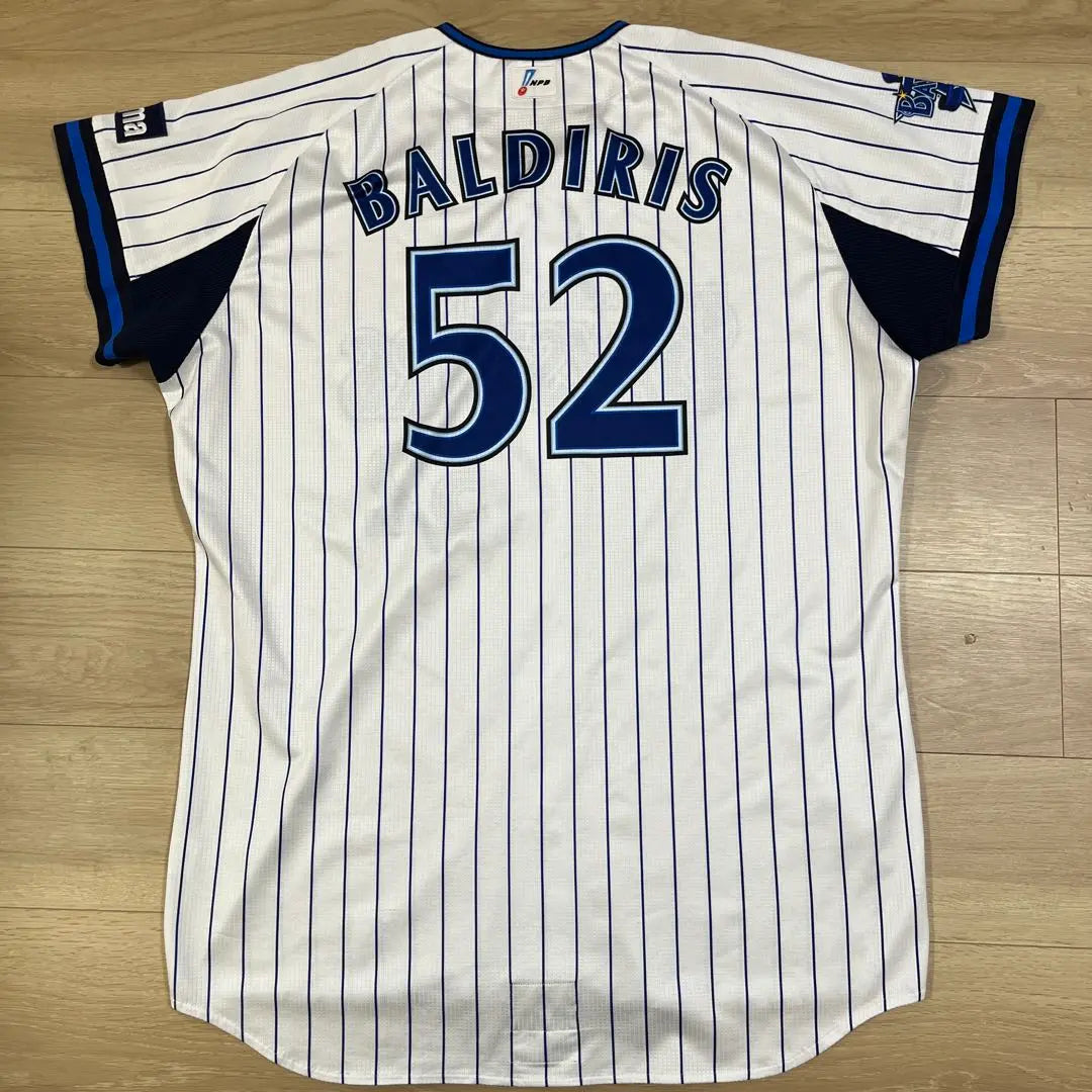 Yokohama DeNA Baystars Bardilis Uniformes locales reales usados ​​2014 | 横浜DeNAベイスターズ バルディリス 実使用ホームユニフォーム 2014