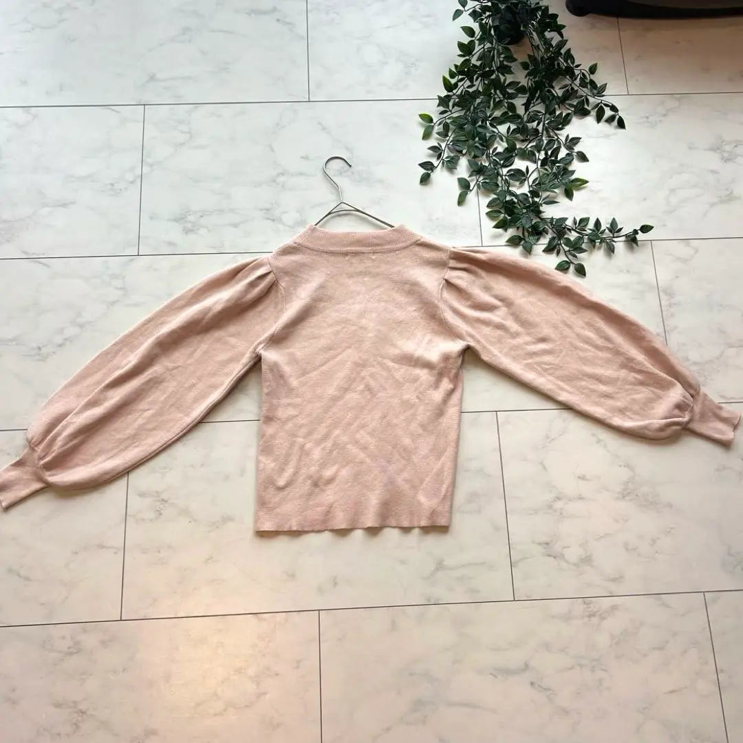 Olive des Olive Pale Pink Balloon Sleeve Sweater Spring