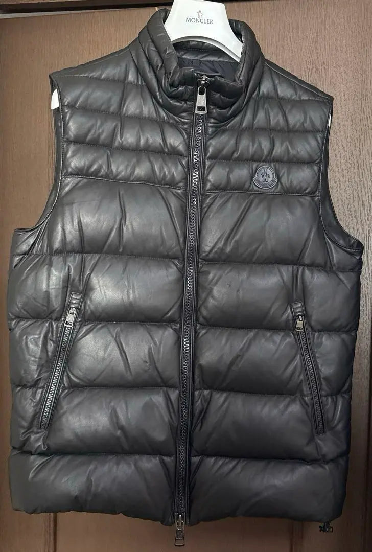 Men's Leather Down Vest Size 3