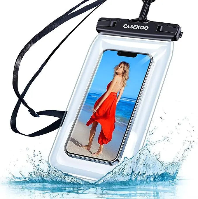 Popular product ✨ Smartphone waterproof case completely waterproof floating on water Clear face recognition Bath